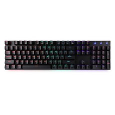 앱코 HACKER 한영 이중사출 키캡 레인보우 LED 게이밍 기계식 키보드 청축, K640, 블랙, 일반형