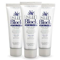 라퓨레브 유브이 선크림 SPF 50+ PA+++, 50ml, 3개입