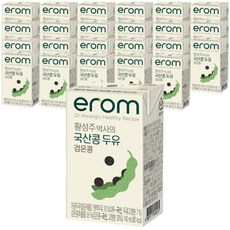 이롬 황성주 국산 검은콩 두유, 140ml, 24개입