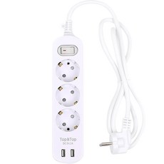 에코파워탭 탭앤탭 USB 메인 절전 3구 멀티탭, 1개, 1.5m