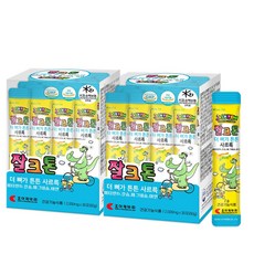 아기 칼슘 조아제약 잘크톤 더 뼈가 튼튼 사르륵 30포, 60g, 2개
