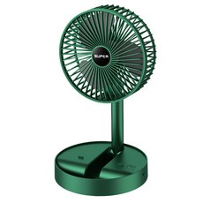 (주문폭주 당일출고) 다용도 접이식 선풍기 휴대용 차량용 캠핑용 USB 충전식 탁상용, 그린1개+화이트1개(1+1행사제품)+증정품
