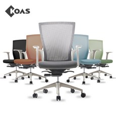 [코아스]브리오 화이트 메쉬의자 헤드포함 블루 OSCH1110HFF, 그린