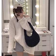 말랑젤리 퀼티드 구름백 토트백