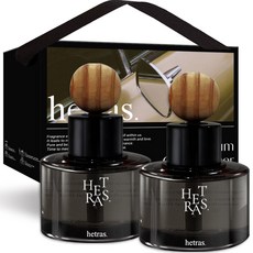 헤트라스 차량용 디퓨저 60ml x 2p 리본끈 선물세트, 2개, 호텔우드향