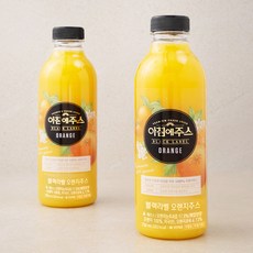 아침에주스 블랙라벨 오렌지주스, 2개, 750ml