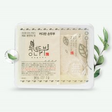 청년두부 커다란손두부x2 (총 1.1kg) 개당550~600g 해양심층수로 만든 국산콩 수제 두부, 2개, 550g