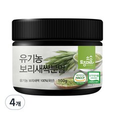 토종마을 유기농 보리새싹분말, 100g, 4개