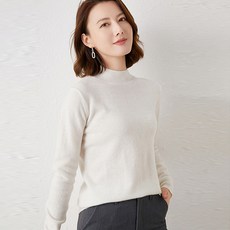 레몬소울 여성용 슈가 반폴라 니트티