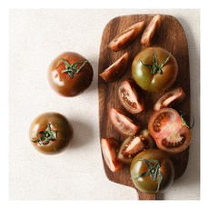 [농부마음] 토마토의 귀족 흑토마토 2kg(랜덤과), 1box, 상세 설명 참조