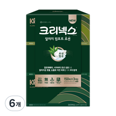 크리넥스 알러지 컴포트 로션 티슈, 150매, 6개