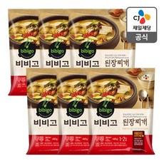 비비고 된장찌개, 460g, 6개