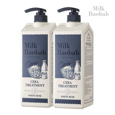 [밀크바오밥] 세라 트리트먼트 1200ml 2개, 향 선택:베이비파우더