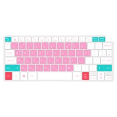 카라스 LG 그램 17 울트라기어 노트북 17ZB990 스윗캔디 다색 글자키스킨, 핑크, 1개