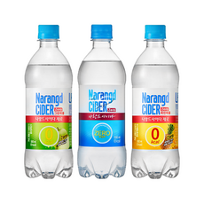 (3종 혼합) 나랑드사이다 500ml 5개+그린 5개+파인 5개 총15개, 단품