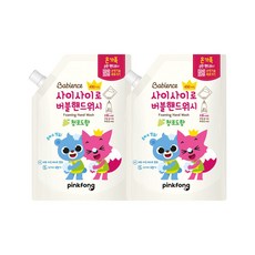 핑크퐁 버블핸드워시 대용량 캡리필 450ml 청포도향 2개, 옵션:11.핑크퐁 버블핸드워시 청포도향450ml 2개