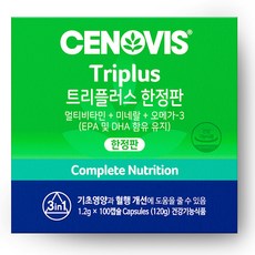 세노비스 트리플러스 멀티비타민미네랄 오메가3, 100정, 1개