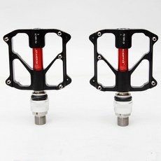 자전거 페달 발판 접이식 MKS Aceoffix PD069CR 브롬톤 접이식 자전거 액세서리 용 퀵 릴리스 페달 알루미, 01 Black Red