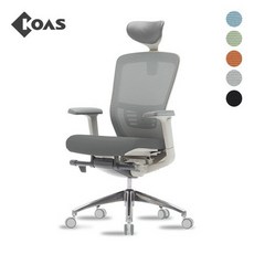 [코아스]에르체 메쉬의자 헤드 (그레이) OSCH0800HAA, 등판 그레이+좌방석 패브릭
