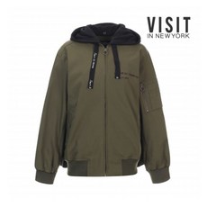[비지트인뉴욕] [VISIT IN NEWYORK] 후드 레터링 점퍼(VW9JP12)