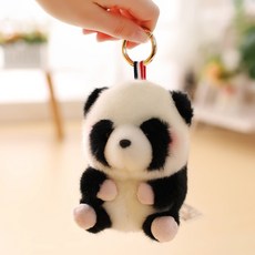 아기 팬더 판다 곰인형 애착 애기곰 인형 푸바오, 높이 22cm 버클 없음