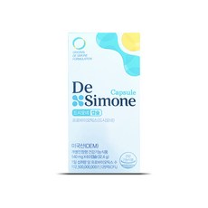 드시모네 캡슐 유산균 1125억 CFU 냉장배송 Desimone 식약처 장면역 개별인정 8종유산균 60캡슐, 32.4g, 1개