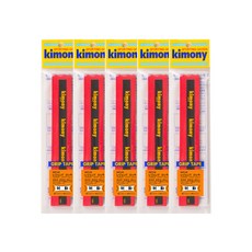 키모니 배드민턴 하이 포스트 레전드 오버그립 타이어 KGT138 5p, 레드