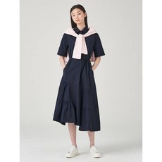 빈폴 레이디스 셔츠 칼라 언밸런스 원피스 네이비 (BF2371O14R) 394359