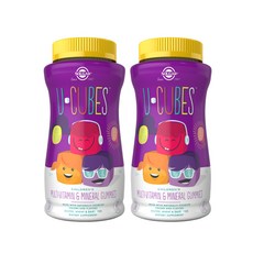 솔가 유-큐브 어린이 멀티비타민 앤드 미네랄 120ct 구미 X2, 2개, 120정
