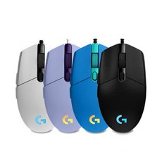 로지텍 G102 2세대 LIGHTSYNC 게이밍 유선마우스 MU0054, 라일락