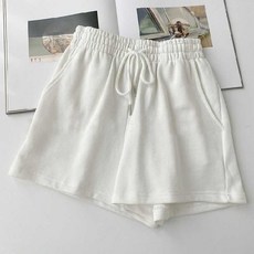 여성용 캐치 파스텔 면반바지