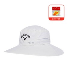 캘러웨이 선 버킷햇 골프모자 + 마야골프티, 화이트(골프모자)