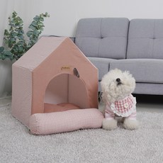 레드퍼피 반려동물 해피 하우스, 체크핑크