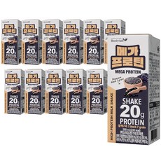 바디랩 단백질 쉐이크 메가프로틴 블랙7곡, 12개, 250ml