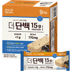 빙그레 tft 더단백 마일드바 아몬드쿠키 9p, 1개, 450g