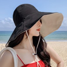 SUPER CREW 양면 와이드 벙거지 모자 버킷햇