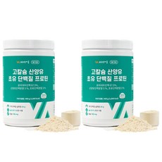 비타민마을 고칼슘 산양유 초유 단백질 프로틴 파우더, 480g, 2개