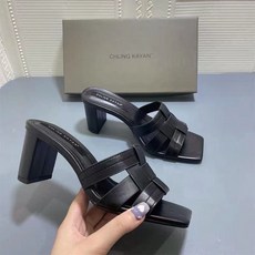 ZARA 자라2022 여름 신상품 여성화 웨빙 통굽 샌들 힐