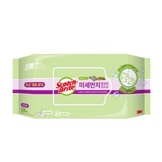 3M 베이직 미세먼지 물걸레 청소포 더블액션 플러스 표준형 25매입, 1개입