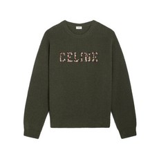 셀린느 명품22FW 로고 울 니트 카키 2AB97650S 15KH 464779 8376 8977 36