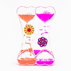 아트조이 오일멍 물멍 모션버블러 워터볼, 하트 일루전 타이머 오렌지핑크