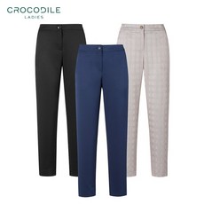 크로커다일레이디 크로커다일레이디 여름 스트레이트핏 밴딩 슬랙스_XC9MPT720