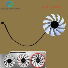 그래픽카드 2060 3060 rtx2060 gt1030 GIGABYTE GeForce RTX 3080 Ti Vision OC 3X GV-N308TVISION GPU 그, 04 Right fan 87MM