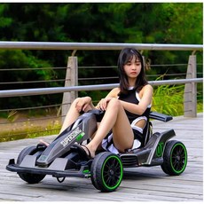 고카트 레이싱카트 나인봇 전동휠 루지카트 키트, 더블드라이브, 블랙