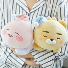 카카오프렌즈 안고자는 꿀잠 베이비 필로우 라이언 어피치 인형