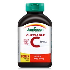 자미에슨 츄어블 비타민C 500mg 오렌지맛 168g, 1개