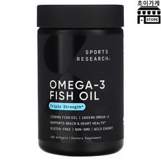 스포츠리땡땡 스포츠리서치 오메가3 피쉬오일 1250mg 120정 고약사 약들약 Sports Research Omega3 Fish Oil