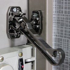 다다몰 빗장쇠탱크 블랙 안전고리 현관문 잠금장치 이중잠금, 빗장쇠탱크(블랙), 빗장쇠탱크 3Lock(블랙)