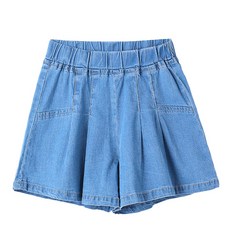 트리베어 여아 밴딩 데님 치마바지