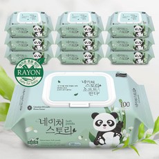 네이쳐스토리 소프트판다 아기물티슈 캡형, 100매, 10팩